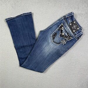 Miss me easy boot embroidery jeans